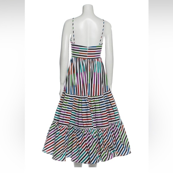 Silvia Tcherassi Catalina del Mar Sangria Striped Cotton Midi Dress 💖💖💖 - Picture 7 of 8
